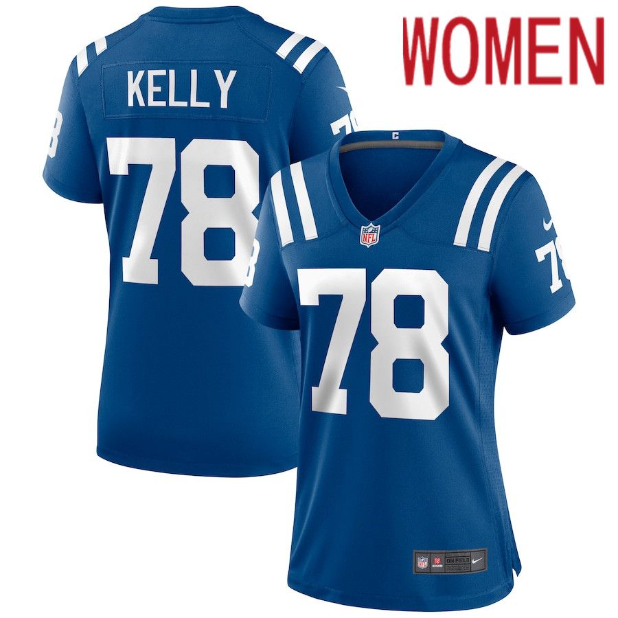 Women Indianapolis Colts #78 Ryan Kelly Nike Royal Game NFL Jersey->women nfl jersey->Women Jersey
